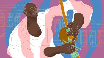 Manoel dos Reis Machado, o Mestre Bimba (Ilustração: GEA MultiRio/ Carlos Alberto Benigno)