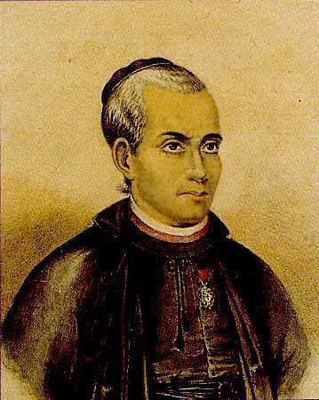 José Maurício Nunes Garcia, litografia feita por seu filho, José Maurício Nunes Garcia Júnior